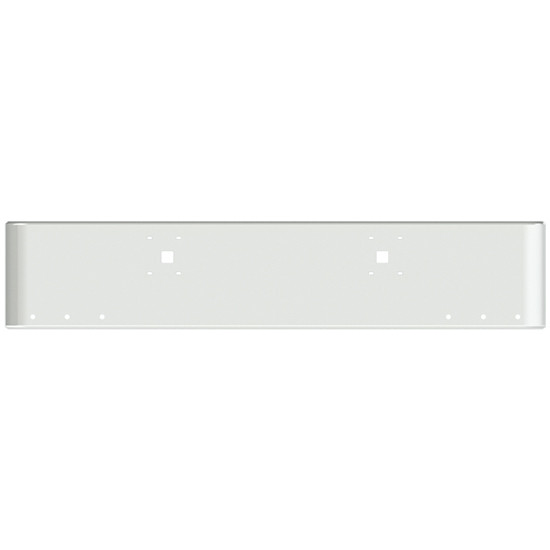 20 Inch Chrome Steel Texas Square Bumper W/ Mounting & Tow/Hitch Holes 6 - 3/4 Inch Light Holes For International 9900I SFA 2000 And Newer