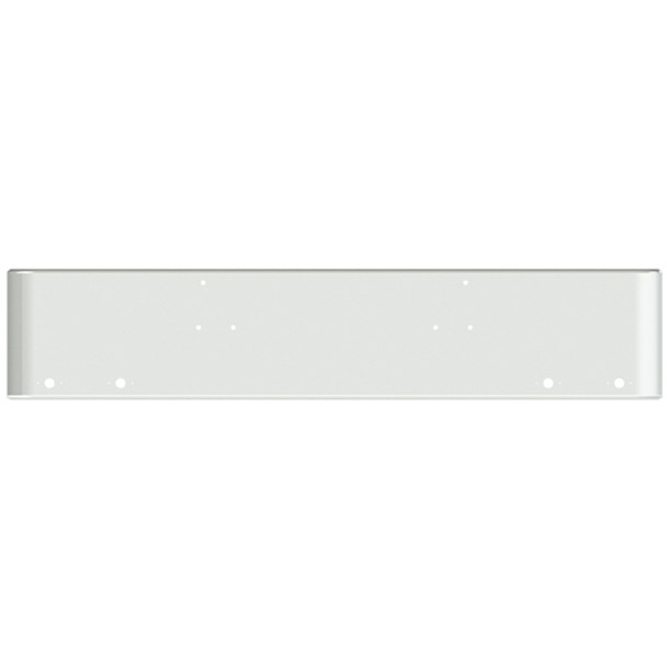 22 Inch Chrome Steel Texas Square Bumper W/ Mounting Holes Only 4 M1 Millennium Light Holes For Peterbilt 378/ 379 Conventional 1987-2007