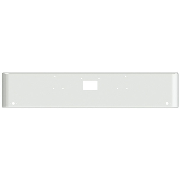 20 Inch Chrome Steel Texas Square Bumper W/ Mounting & Tow/Hitch Holes 2 M1 Millennium Light Holes For Peterbilt 378/ 379 Conventional 1987-2007
