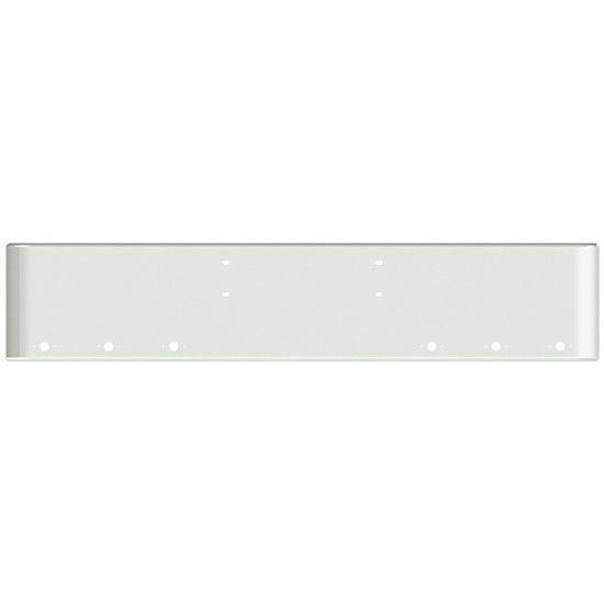 18 Inch Chrome Steel Texas Square Rolled End Bumper W/ Mounting Holes Only 6 M1 Millennium Light Holes For Western Star 4900SF, 4900FA, Heritage, Constellation, 2007 & Older