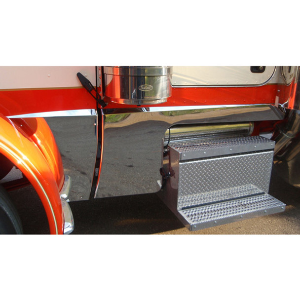 5 Inch Stainless Steel Wide Cab & Cowl Panel For Peterbilt 389
