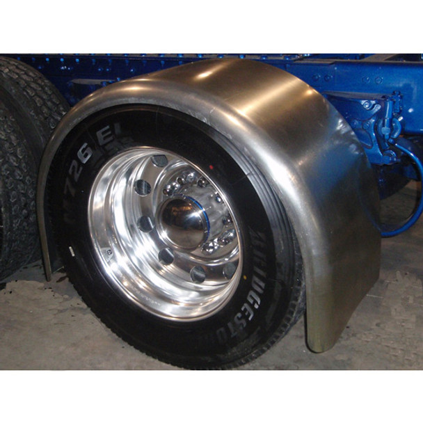Smooth Aluminum Full Radius Long Drop Fender