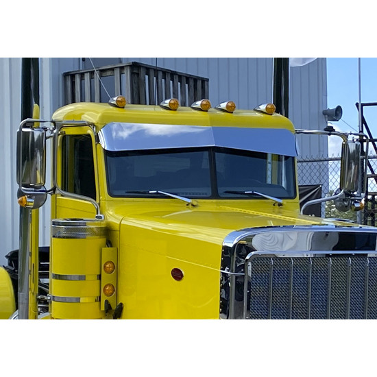 12 Gauge Customs 9 1/2 x 6 1/2 Inch Bowtie Visor For Peterbilt