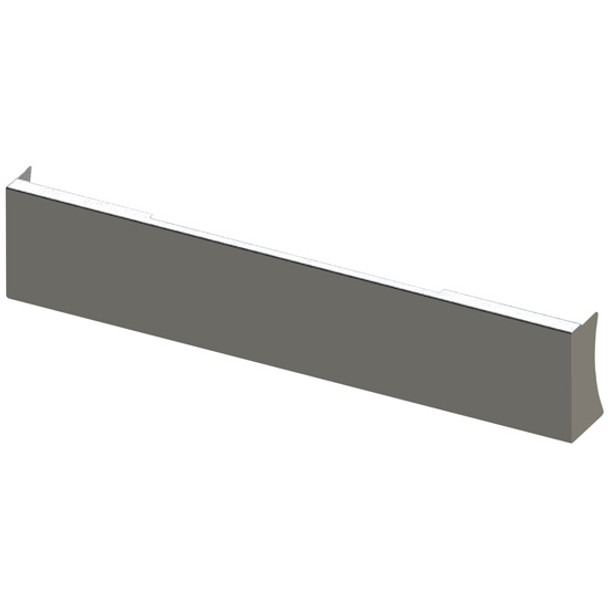 Chrome 18 Inch Blind Mount American Eagle Boxed End Bumper W/ Mounting Plates  For Kenworth W990