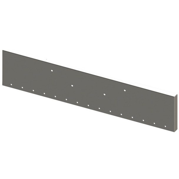 20 Inch Chrome Texas Boxed End Bumper W/ Mounting & 15 Rnd 3/4 In Light Holes  For Kenworth W990