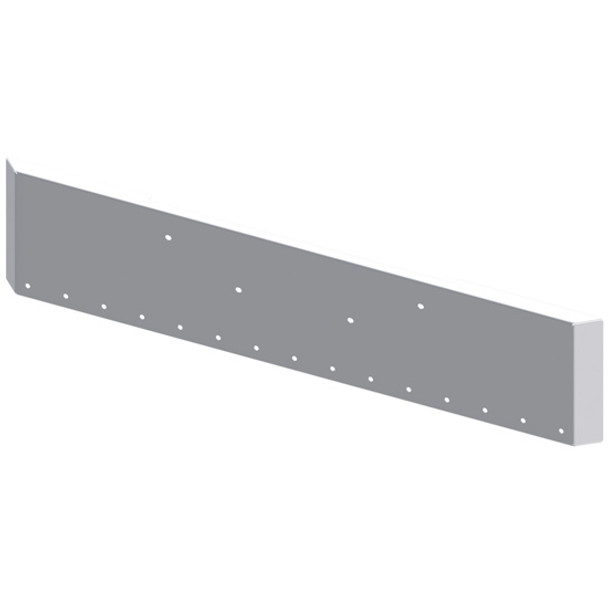 Chrome 20 Inch Texas Mitered End Bumper W/ Mounting & 15 Rnd 3/4 In Light Holes  For Kenworth W990