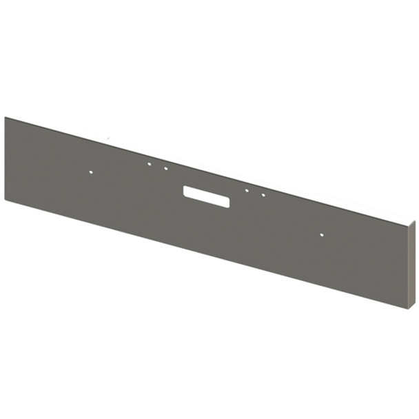 Lincoln Chrome Steel 20 Inch Texas Boxed End Bumper, 10 Gauge W/ Mounting & Step Holes For 2004 - 2007 Freightliner Classic 132XL, 120