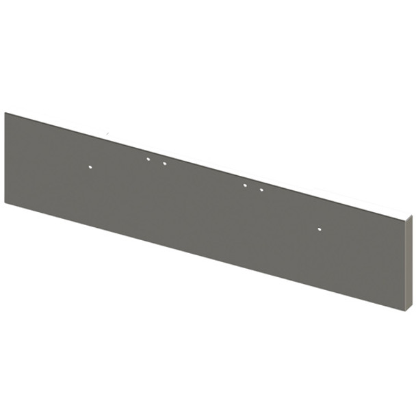 Lincoln Chrome SS 22 Inch Texas Boxed End Bumper, 10 Gauge W/ Mounting Holes For 2004 - 2007 Freightliner Classic 132XL, 120