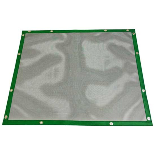 Black Mesh Bug Screen W/ Forest Green Vinyl Trim For Freightliner Classic 120, 132