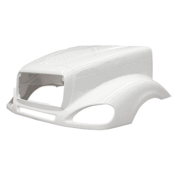 BESTfit Fiberglass Hood, Replaces A17-17452-000 For Freightliner Columbia 120 BBC