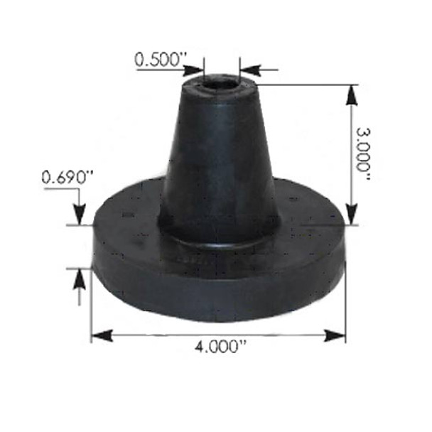 Poly Hood Cone Replaces A17-10464-001 For Freightliner FLD