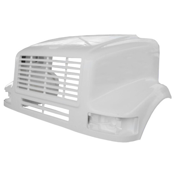 BESTfit Fiberglass Hood Shell W/ Molded Grille Replaces 2033813C91 For International 4700LP, 4800LP, 4900LP & 8100