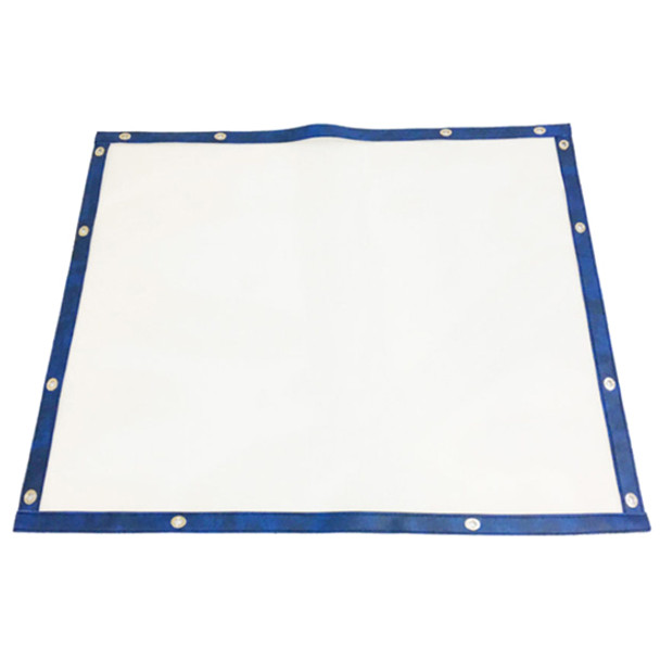 White Mesh Bug Screen W/ Blue Vinyl Trim For International 9200, 9400