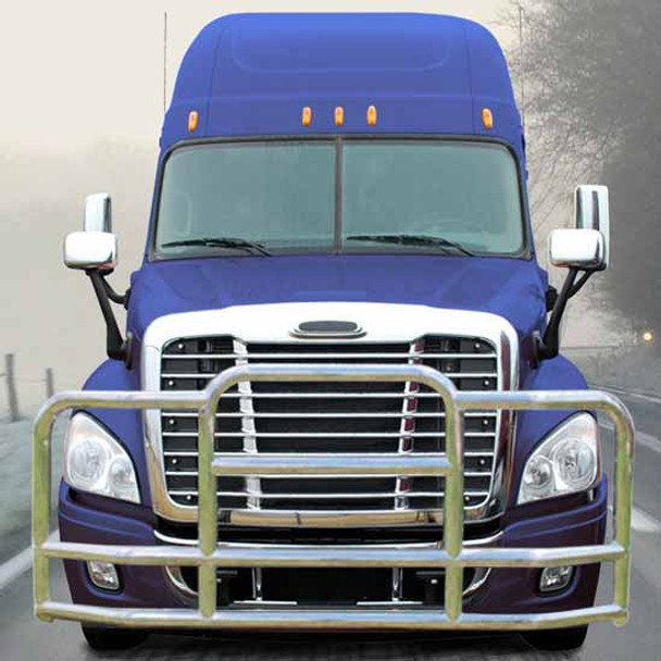BESTfit Stainless Steel Deluxe Grille Guard With Mounting Kit For Freightliner Cascadia 113 & 125