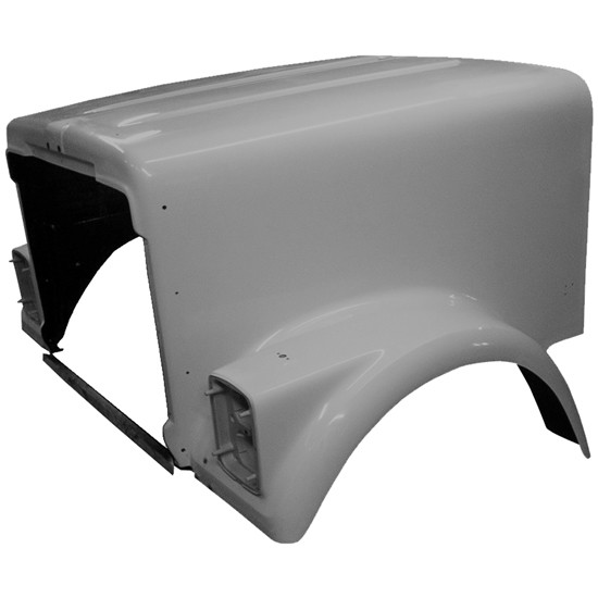TPHD Fiberglass Hood Shell W/ Vertical Headlights, Replaces 1699314C91 For International 9370 SFA