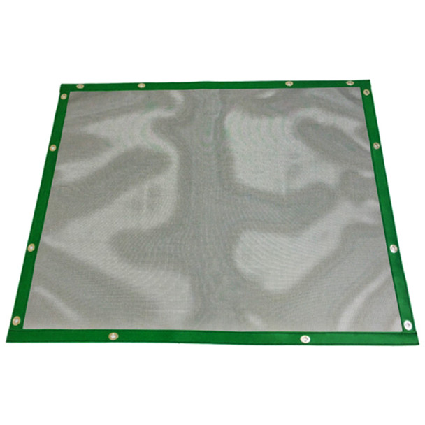 Black Mesh Bug Screen W/ Forest Green Vinyl Trim For International HX615, HX620 Black Mesh Bug Screen W/ Forest Green Vinyl Trim For International HX615, HX620
