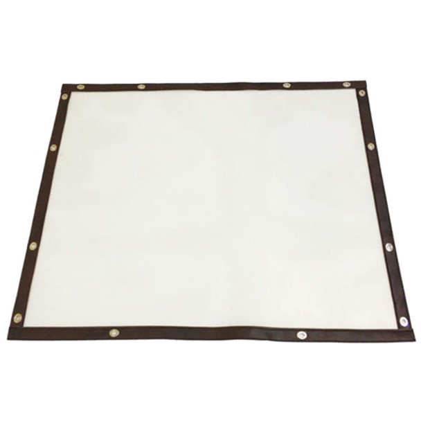 White Bug Screen W/ Brown Trim For International Prostar