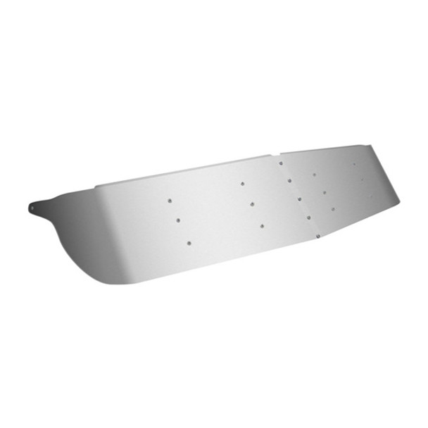 14 Inch Stainless Steel Gangster Drop Visor For Kenworth T600, T800, W900