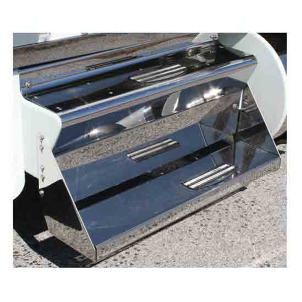 Kenworth W900B/W900L  304 Stainless Steel 45 Inch Battery Box Cover By Chrome Shop Mafia