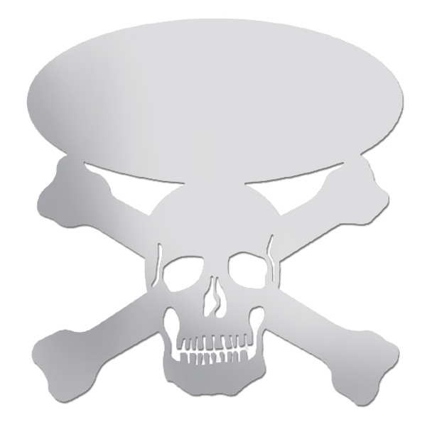 Hood Emblem Skull & Bones Accent For Peterbilt