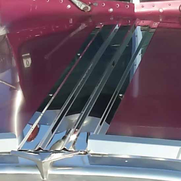 Stainless Steel Center Hood Trim For Regular 359 Peterbilt Hood