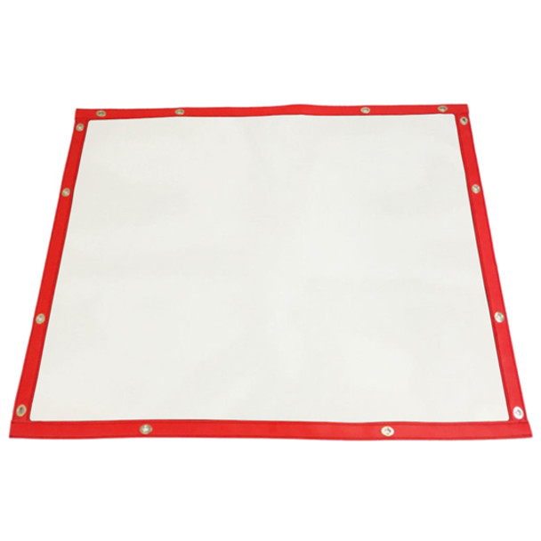 Robert James White Bug Screen W/ Red Trim Peterbilt 379 127 Bbc