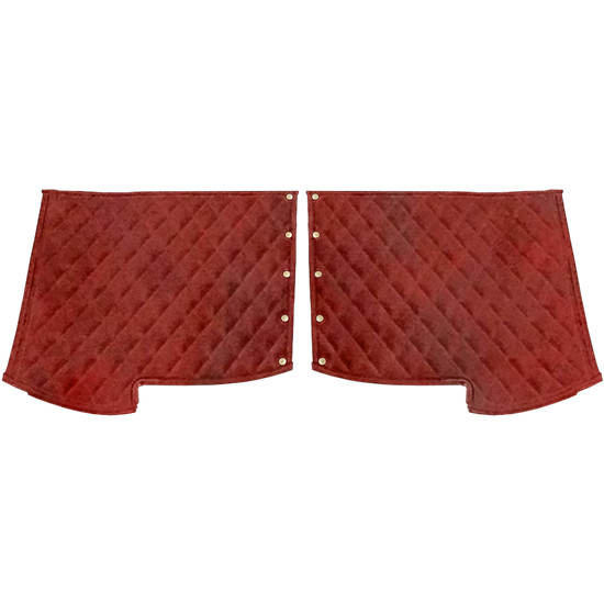 Front Fender Cover 18 Inch Wine Quilted  For Peterbilt 378 & 379