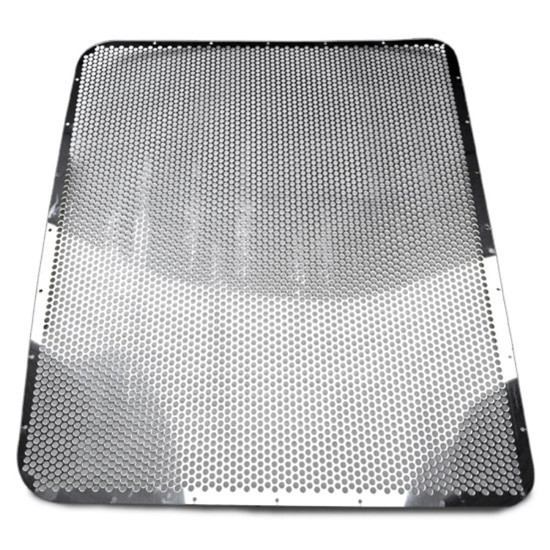Custom Punched Grille Insert With 7/16 Inch Circles  For Peterbilt 388 & 389