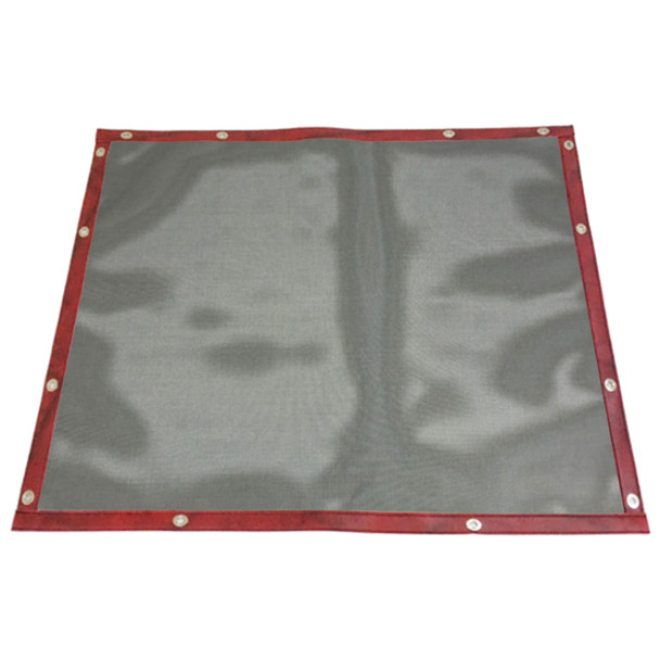 Robert James Black Bug Screen W/ Wine Trim  For Peterbilt 567