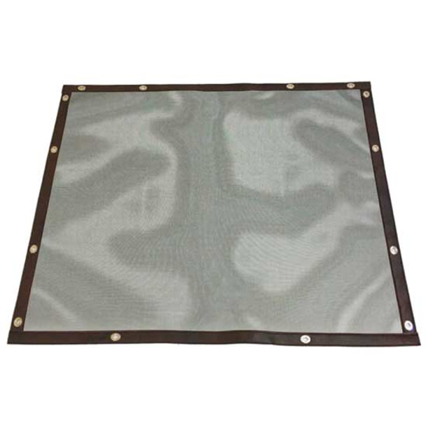 Robert James Black Bug Screen W/ Brown Trim  For Peterbilt 567