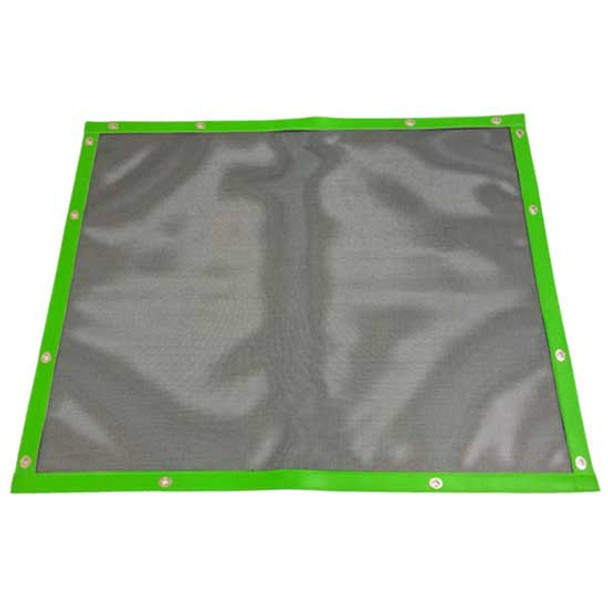 Black Mesh Bug Screen W/ Lime Vinyl Trim  For Peterbilt 579