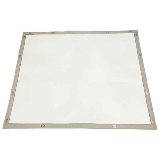 White Mesh Bug Screen W/ Gray Vinyl Trim  For Peterbilt 579