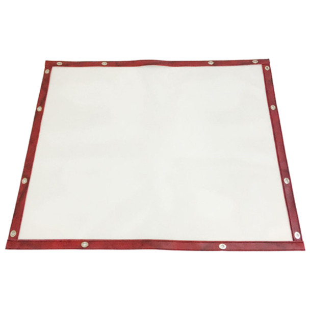 White Mesh Bug Screen W/ Wine Vinyl Trim  For Peterbilt 579 2021-Older
