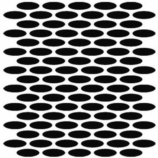 Custom Punched Grille Insert With Horizontal Ovals  For Peterbilt 579