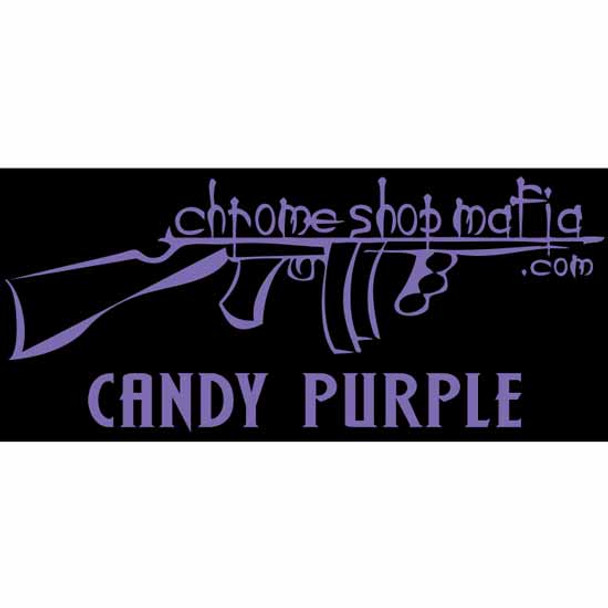 15 Inch Candy Purple Chrome Shop Mafia Metallic Decal