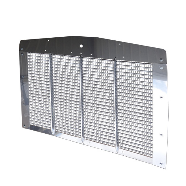 BESTfit Aluminum Grille Insert W/ SS Surround For Kenworth T800, T800 W/ Curved Glass, C500, W900S