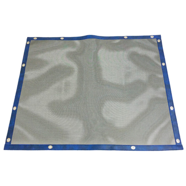 Black Bug Screen W/ Blue Trim For Freightliner Cascadia 113, 125