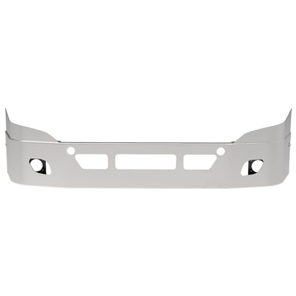 SS 14 Inch Bumper W/ Fog Light, Tow & Vent Holes For Freightliner Cascadia 113, Cascadia 125
