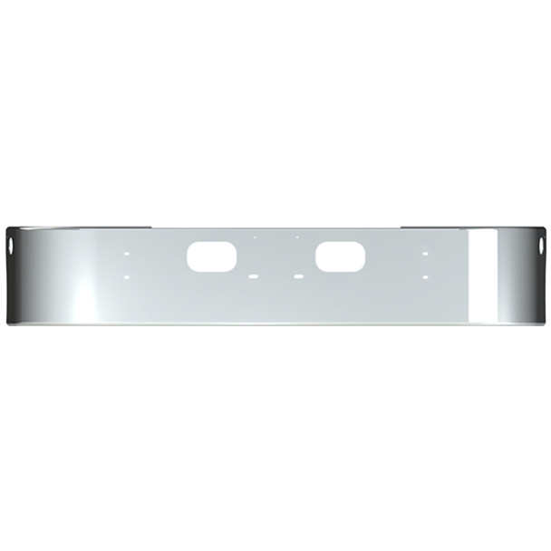 13 Inch Chrome Wrap Around Bumper W/ Tow Holes For Kenworth T300 SFA