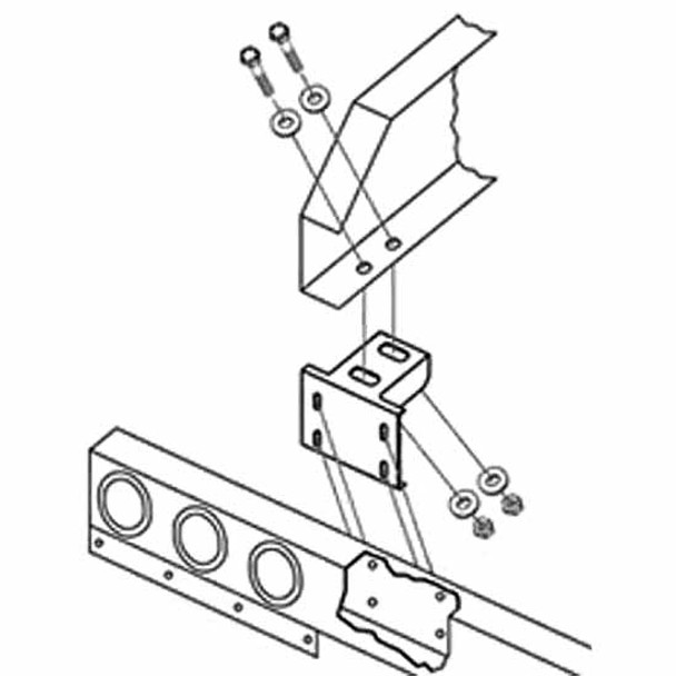 Under-Frame Brackets For Roadworks 1 Piece Light Bar