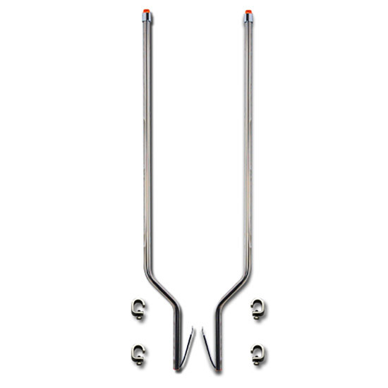 Bores Stainless Steel Bumper Guides 51 Inch W/ LED For Kenworth, Freightliner, International & Mack