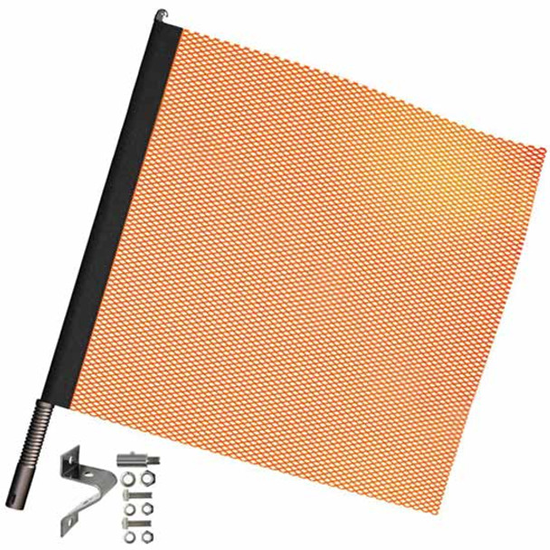 Orange Jersey Safety Flag Kit W/ Quick Mount Bracket