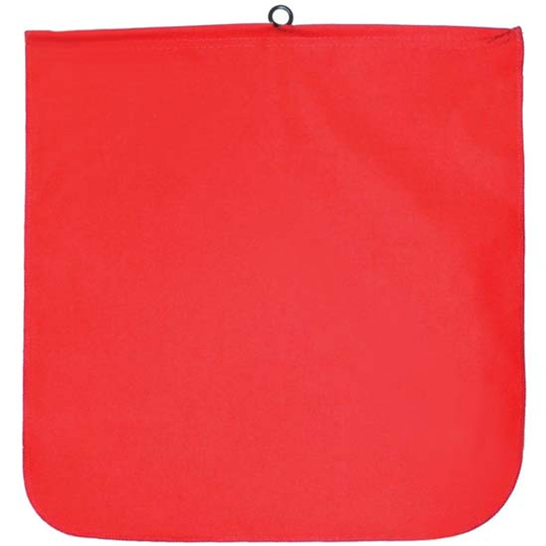 18 x 18 Inch Red Cotton Flag W/ Wire Loop