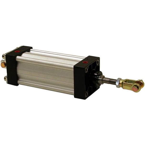 Aluminum Clevis Mount Tie Rod Style Cylinder, W 1 Inch Bore, 8 Inch Stroke, 25 Inch Extended Length