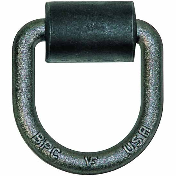 Forged C-1045 Steel D-Ring- 1/2 Inch - W/ Weld-On Mounting Bracket, 4080 lb Working Load Limit