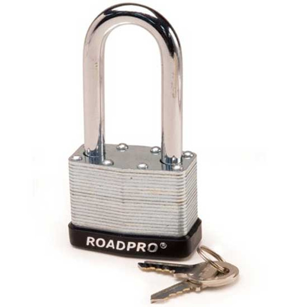 RoadPro 50MM Laminated Steel Padlock W/ Bumper Guard And 2.5 Inch Shackle