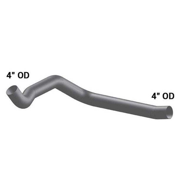 BESTfit 4 Inch Multi-Bend Exhaust Elbow Below Muffler For Mack RD/Replaces OE Number 4ME-4911