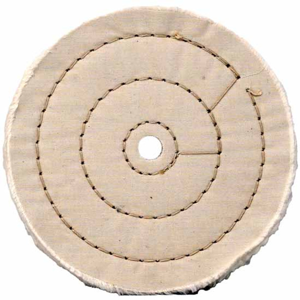 Buffing Pad 6 Inch Medium Cut W/ Concentric Sewn Edge