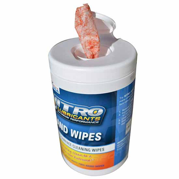 Nitro Lubricants Hand & Surface Cleaning Wipes