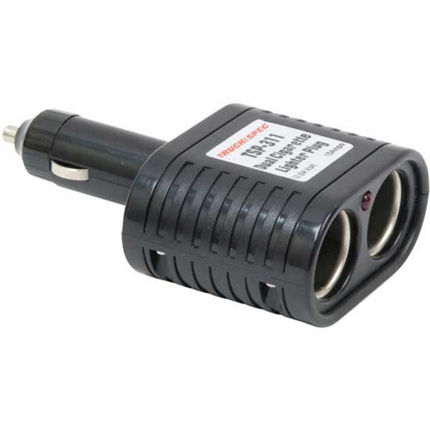 RoadPro RP-2232 12V Dual Outlet Cigarette Lighter Adapter